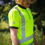 英國 treehog 反光安全認證短袖工作衣 THHV2000 黃色